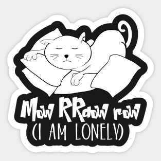 Mow RRdow row Sticker